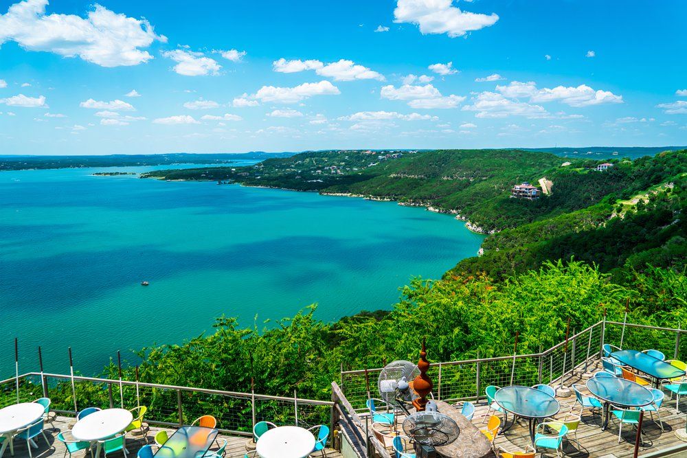 Beautiful summer in Lake Travis near Austin, Texas