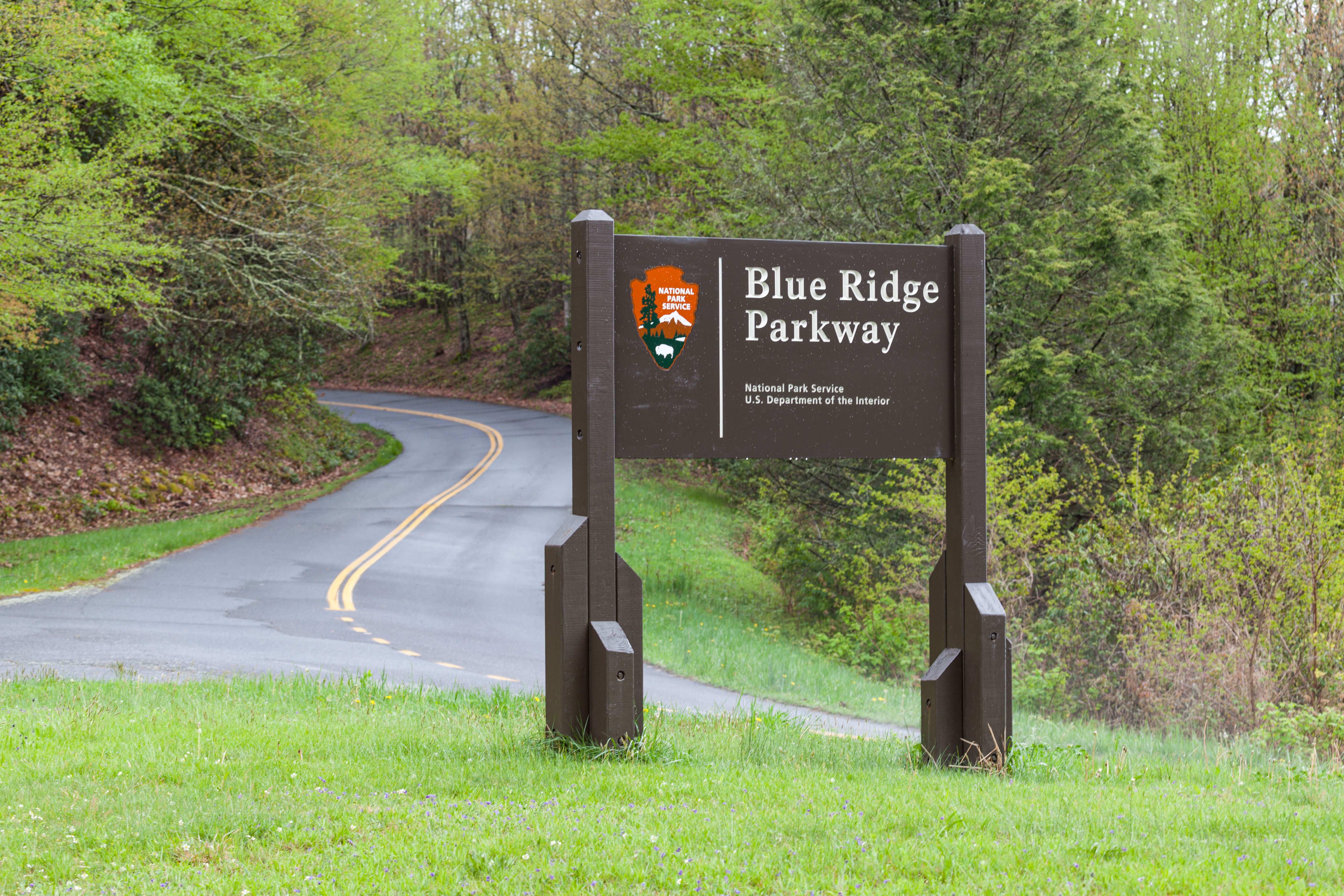 Blue Ridge Road Sign