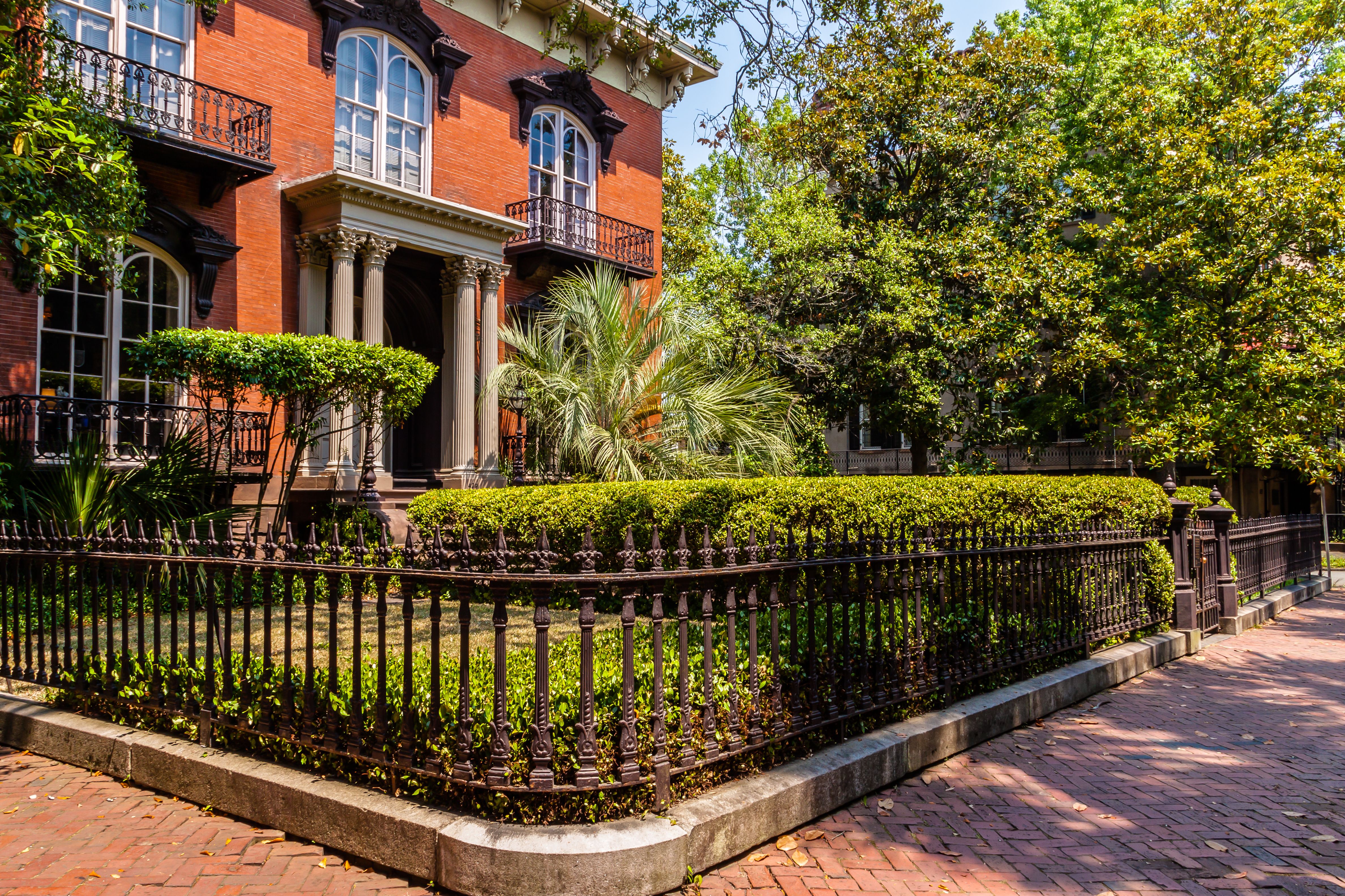 Mercer Williams House in Monterey Square, Savana, Georgia, USA