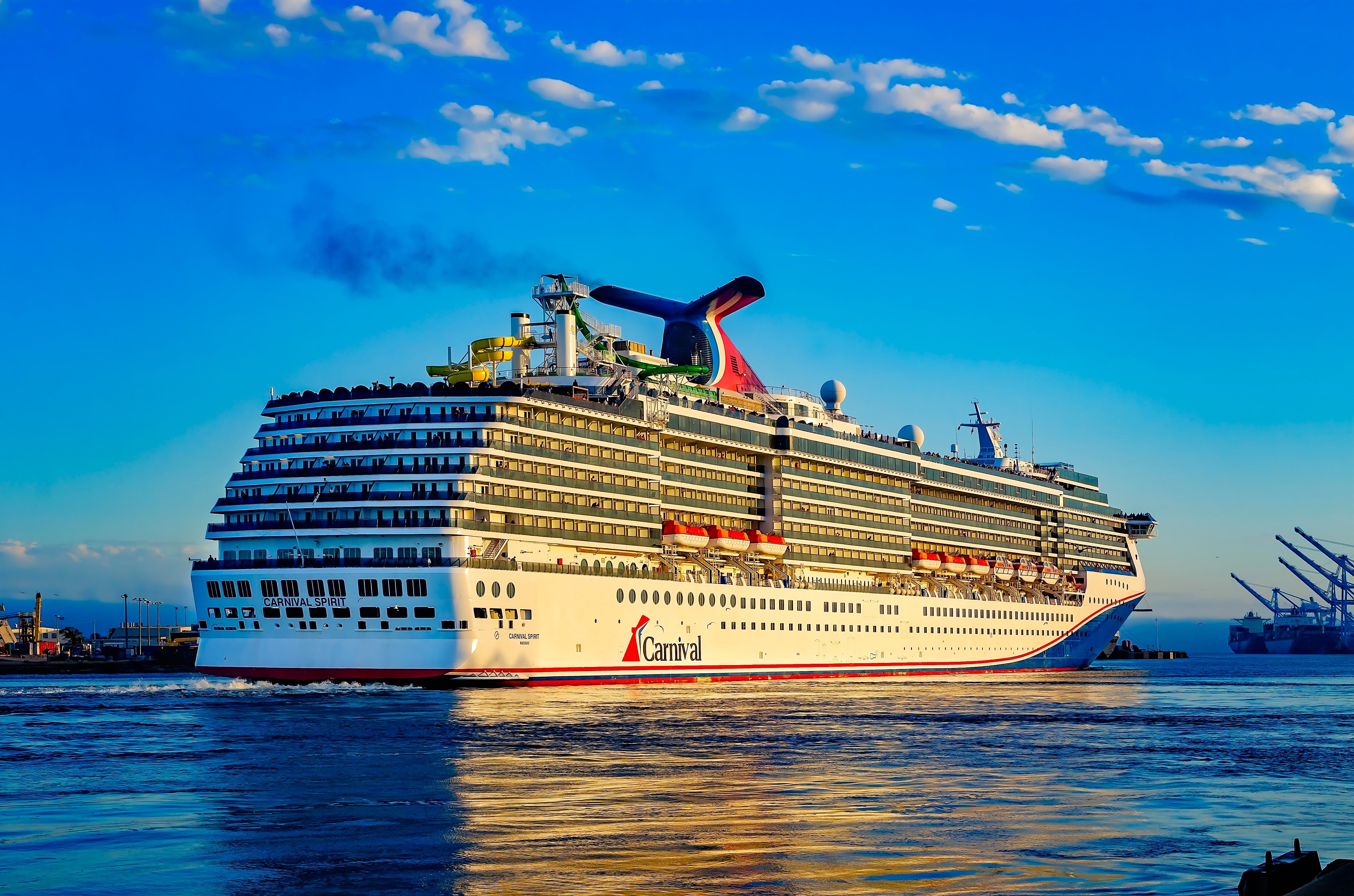 Carnival Cruise ship in Mobile, Alabama, USA