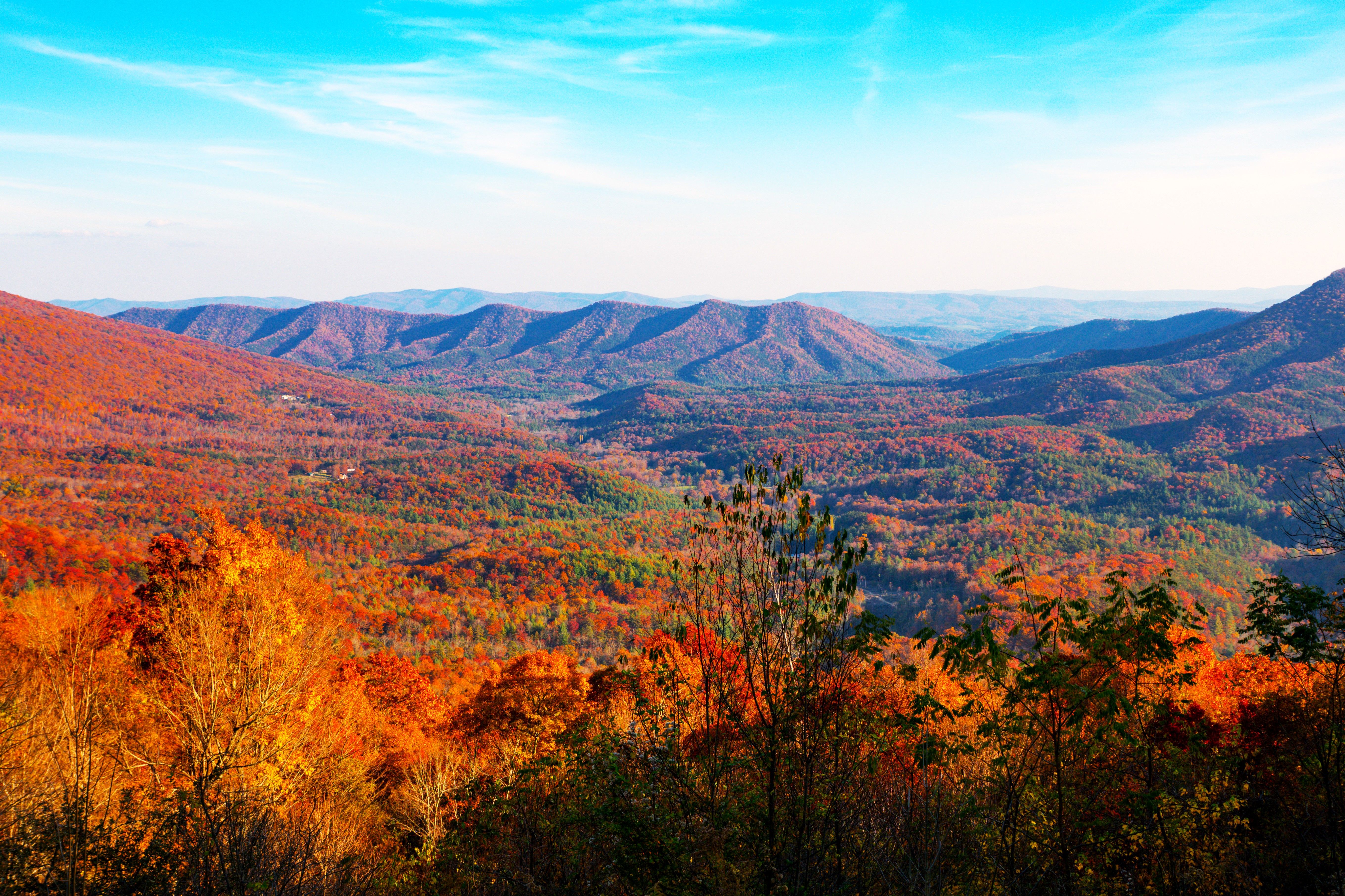 Big Walker Lookout Vista in Appalachia