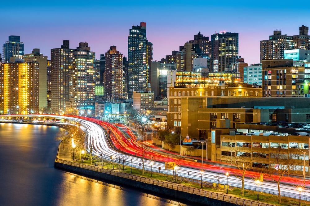 East Harlem neighborhood skyline, Manhattan, New York City