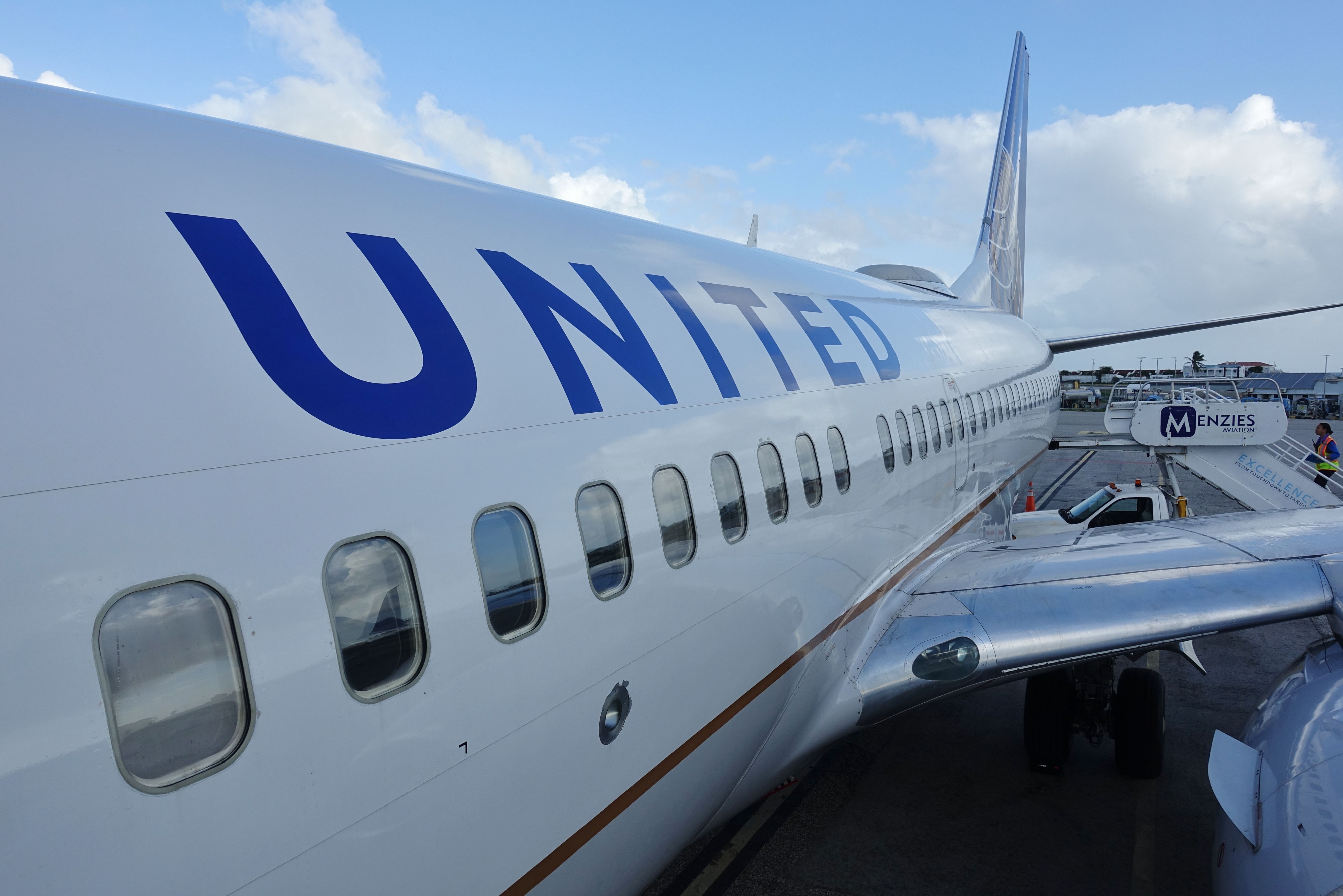 United Airlines aircraft at airport