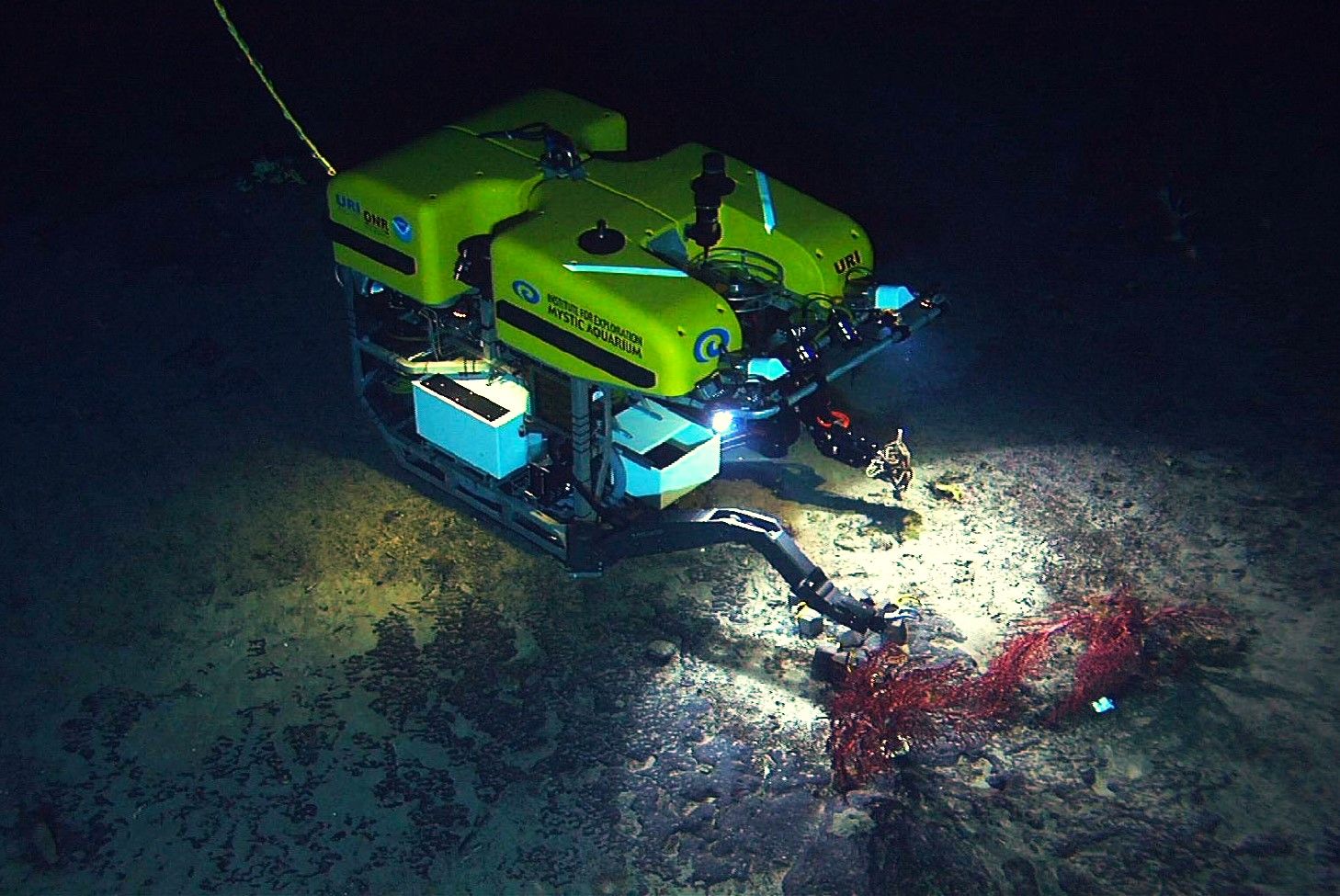 NOAA underwater robot on the ocean floor