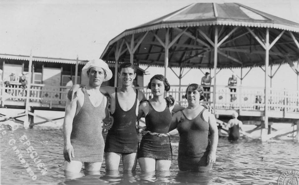   Bathers at Villa Epecuén, Argentina in 1938.