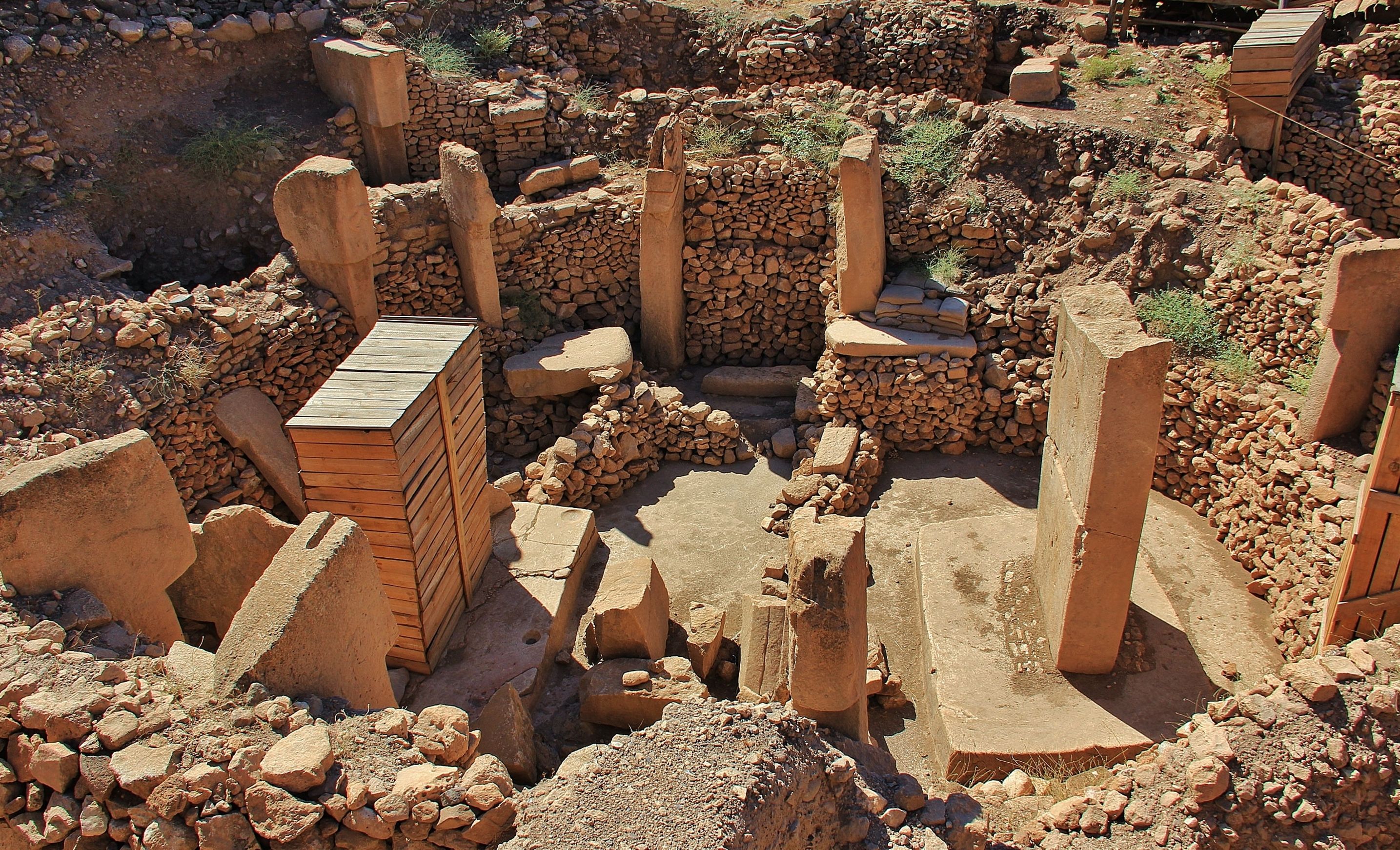Inner Circle Gobekli Tepe. Gobekli tepe neolithic archaeological site in Sanli Urfa, Turkey