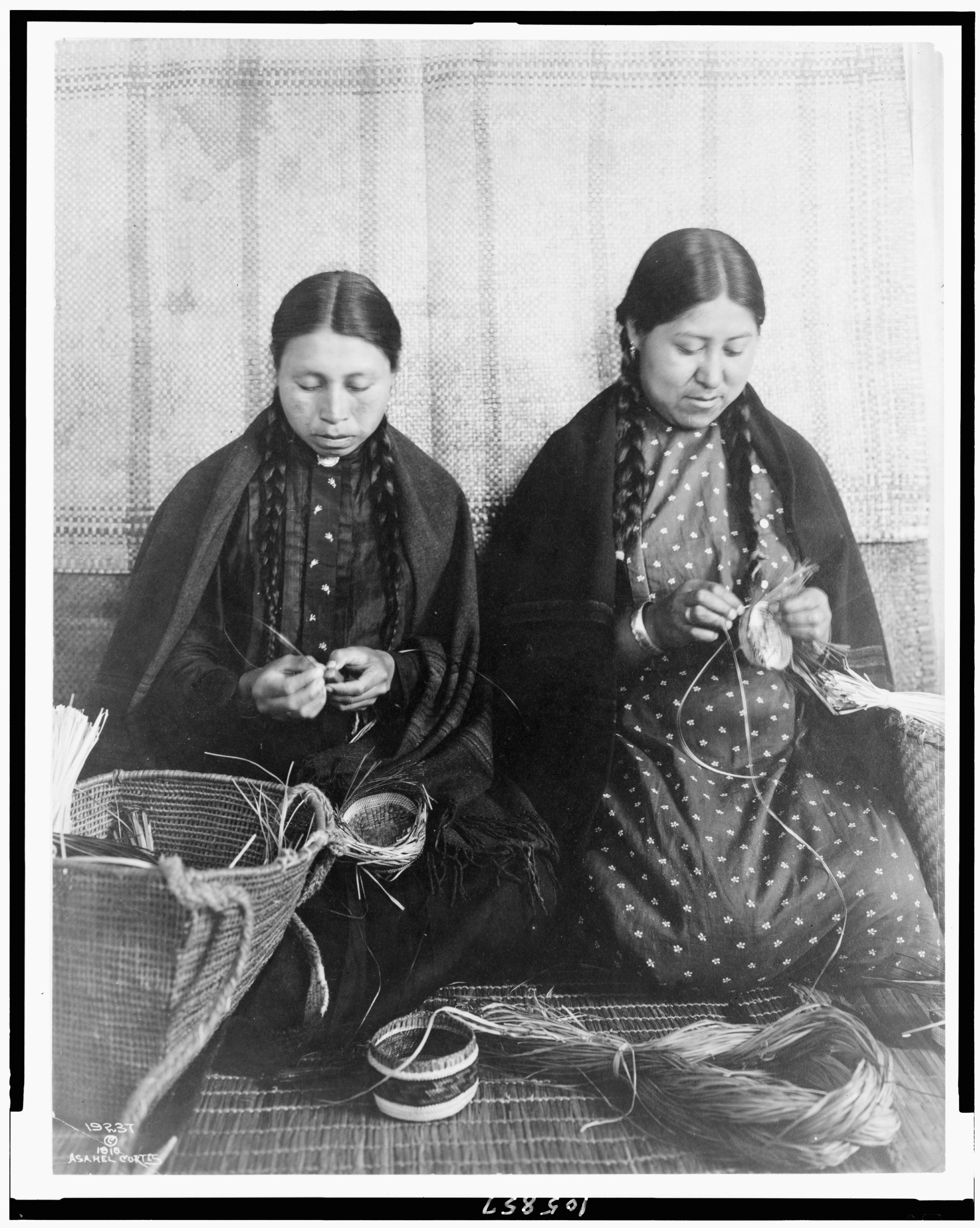 Makah basket weavers
