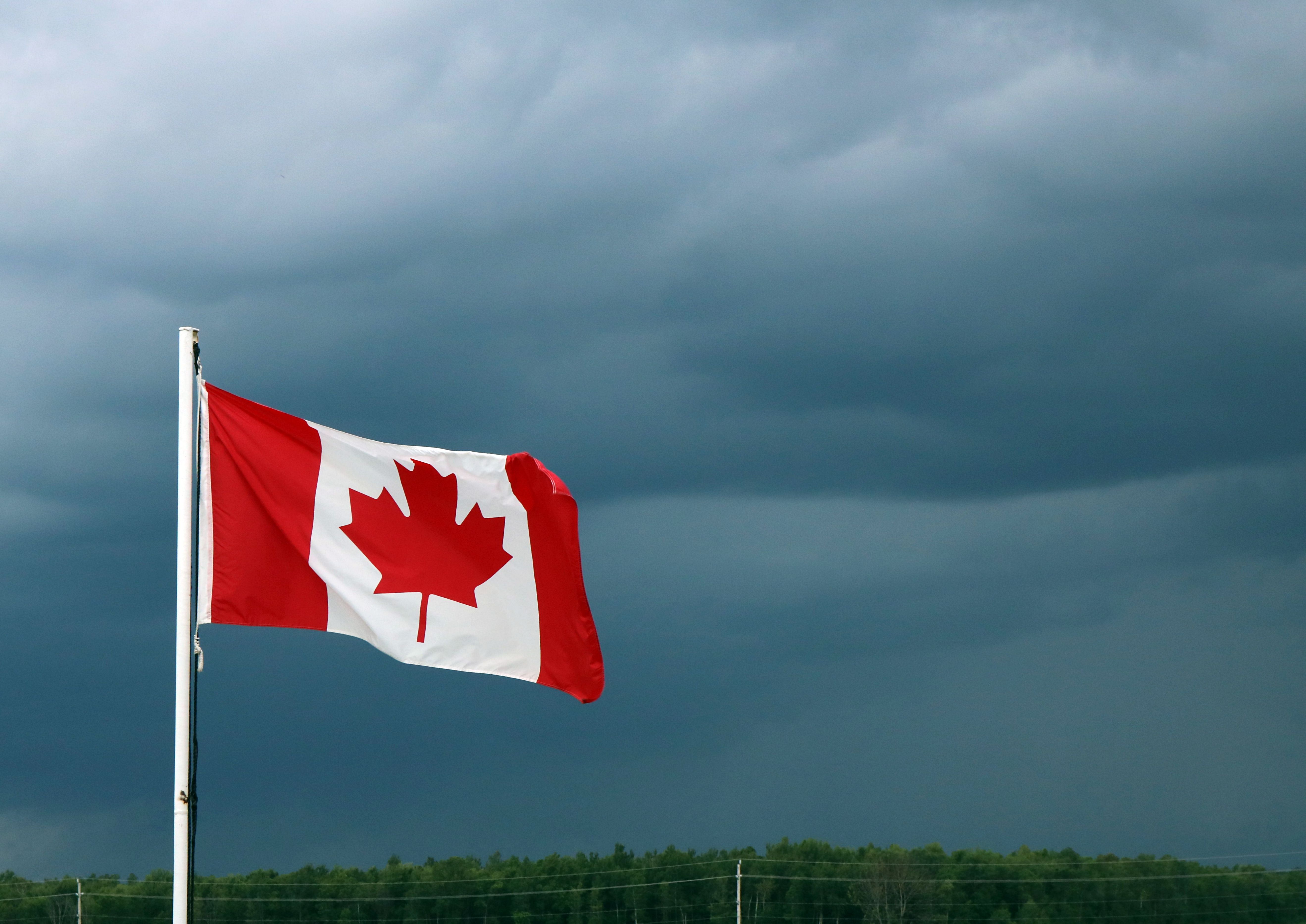 Canadian Flag Storm