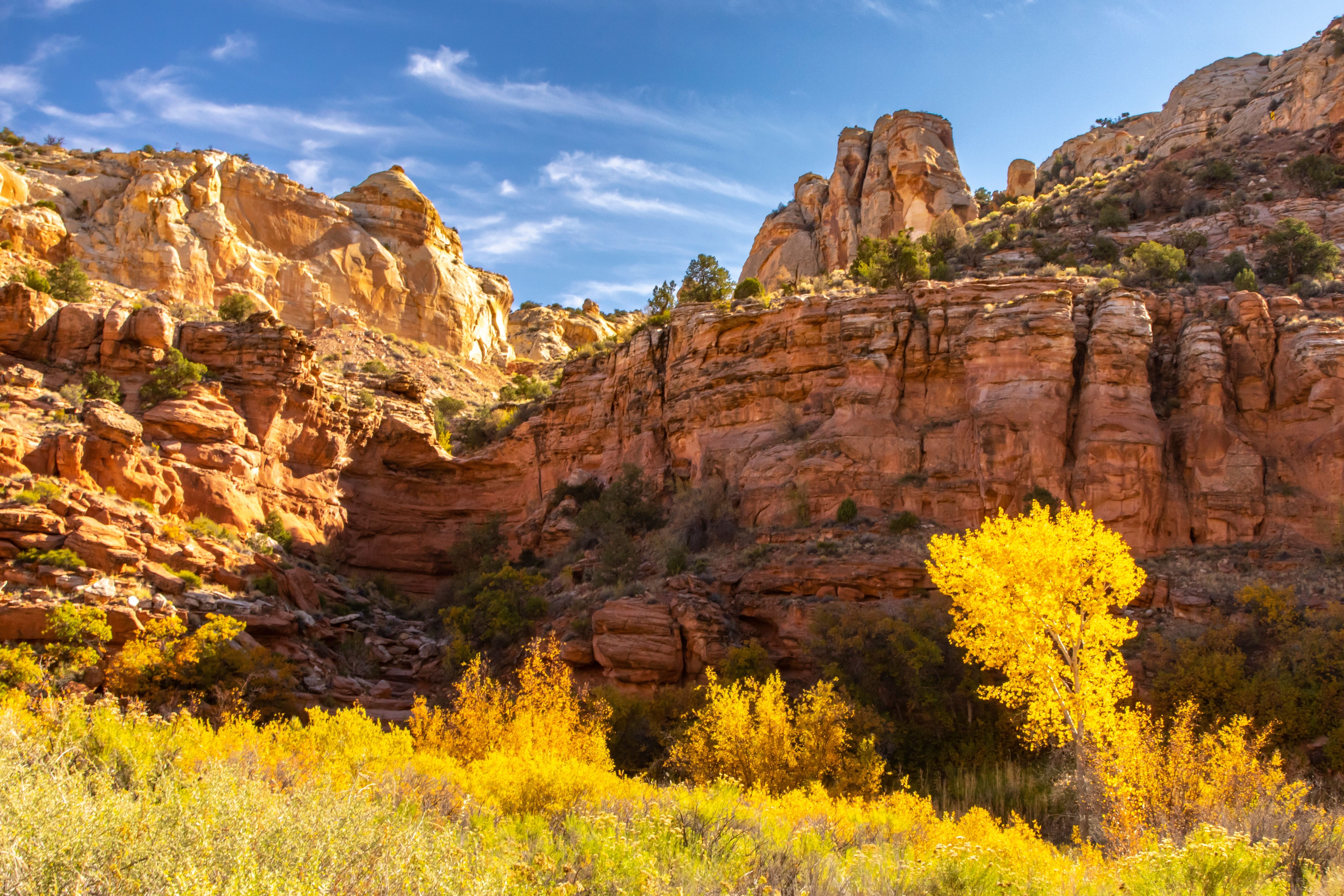 National Monument Escalante Grand Staircase, Utah at the fall