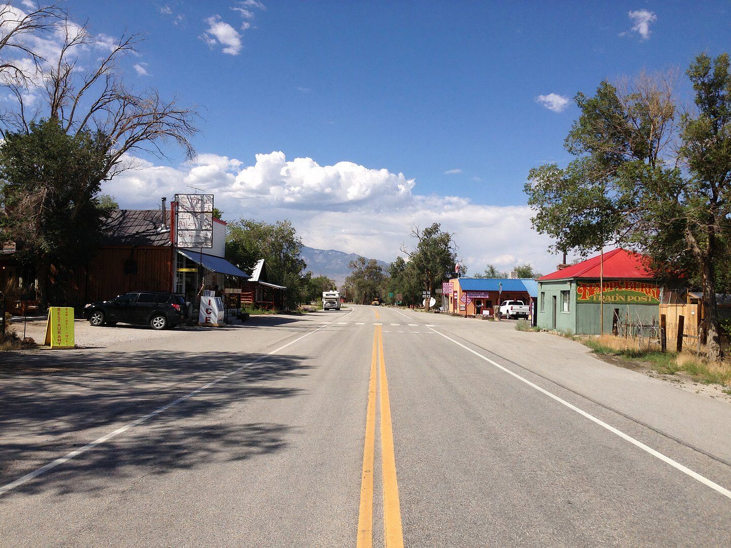 Main Street in Baker, Nevada