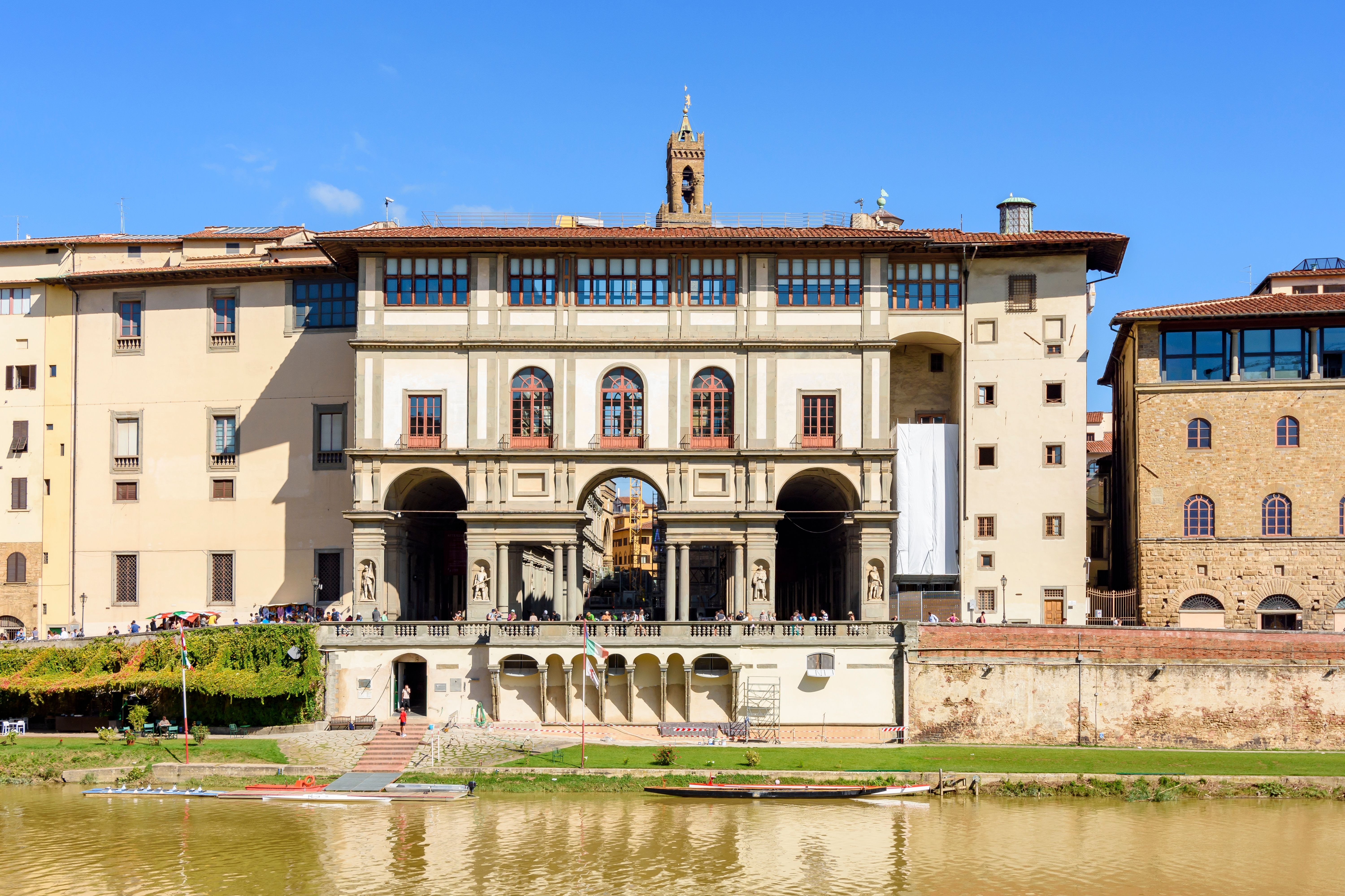 Famous Uffizi gallery in Florence, Italy