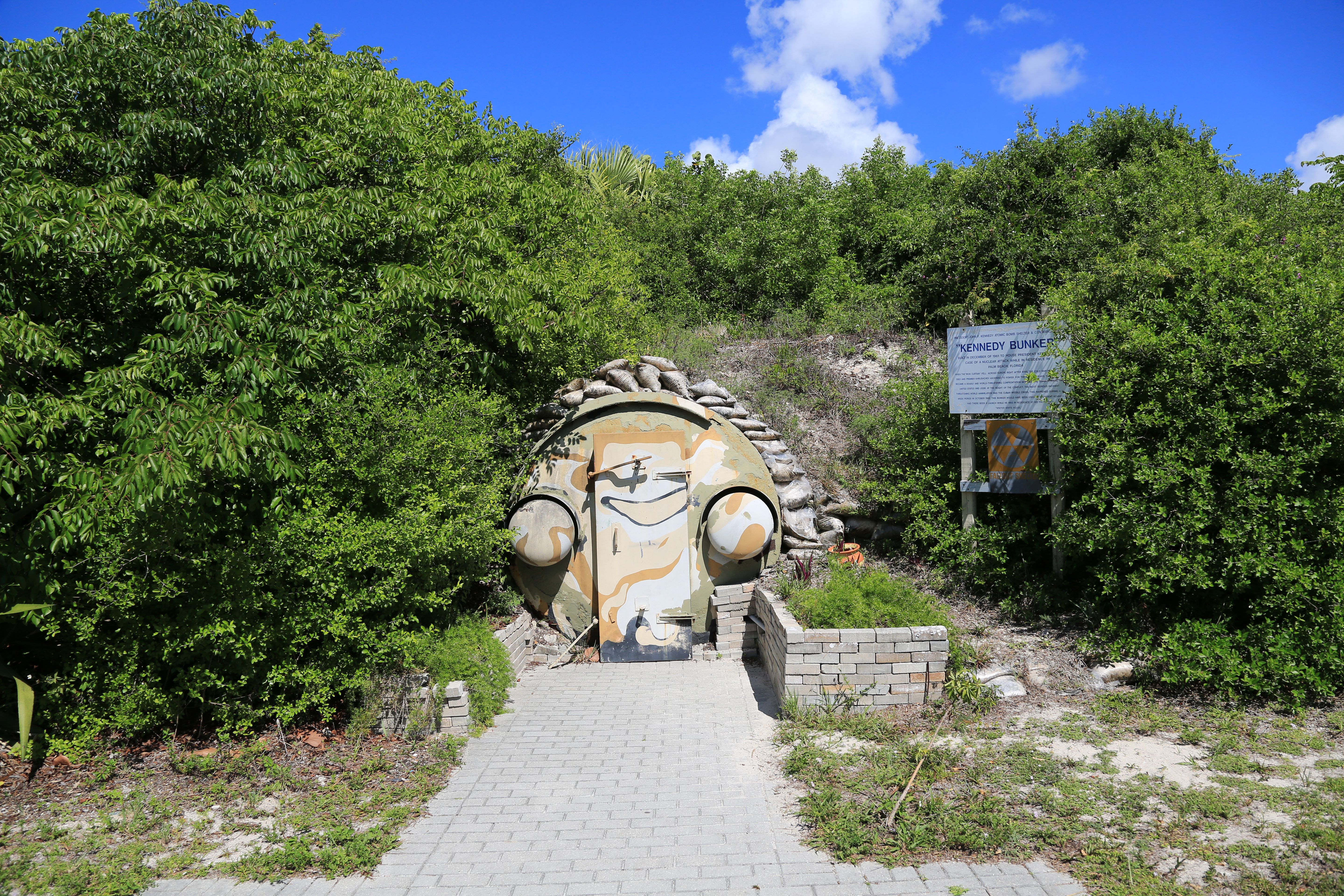 The historic John F. Kennedy Bunker on Peanut Island, Florida