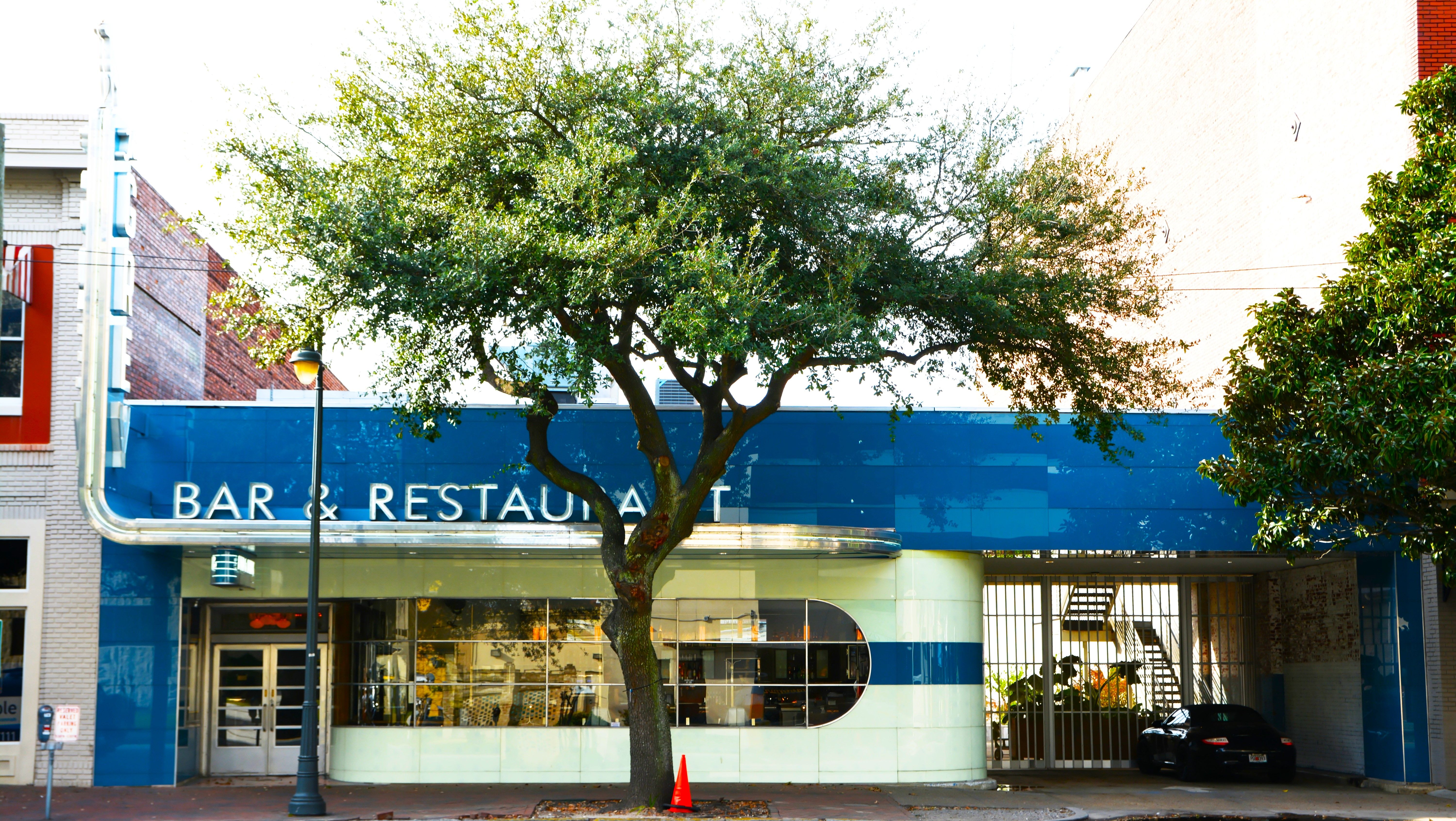 The old former Atlantic Greyhound Bus Station in Savanna, Georgia, GA, USA