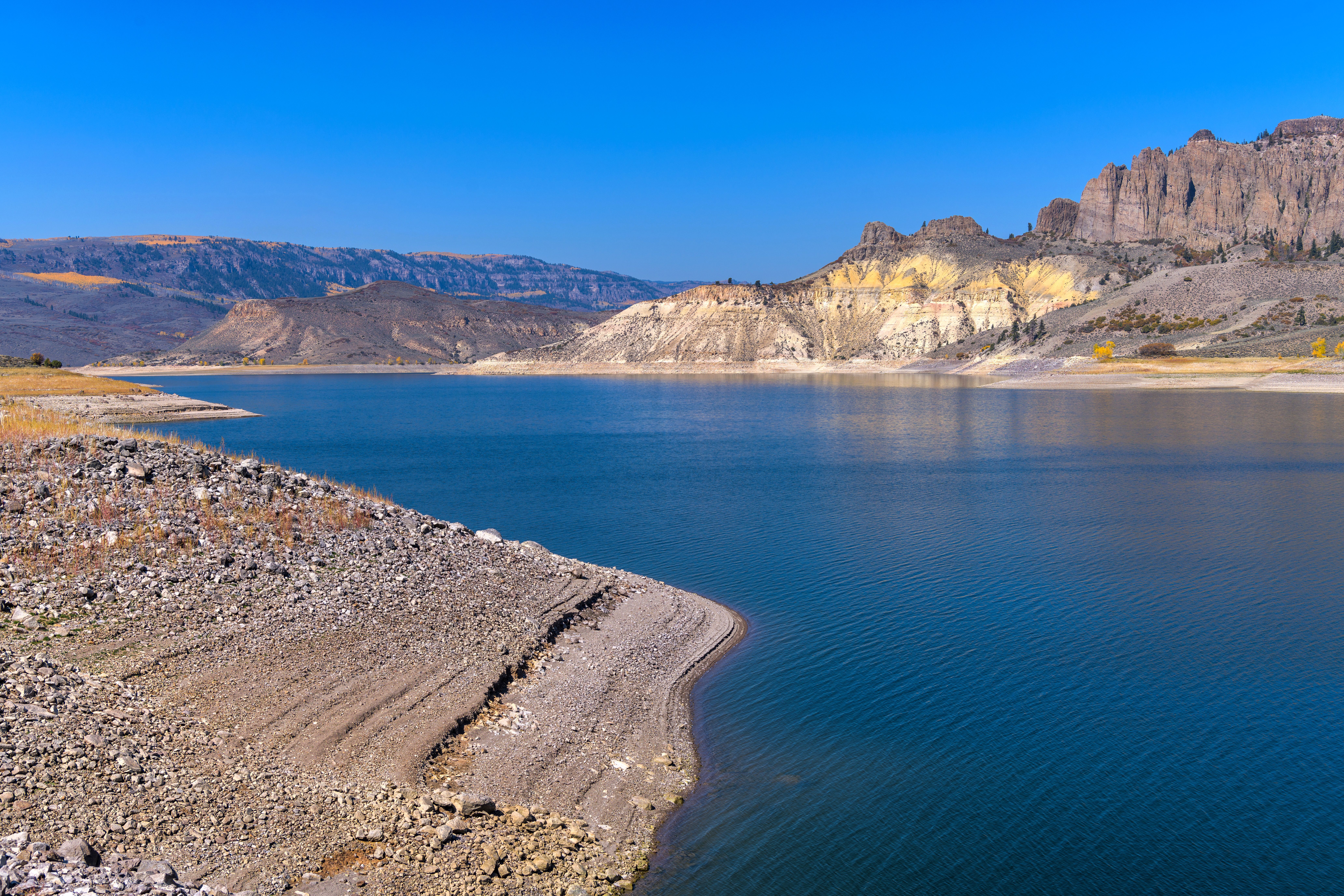 Blue Mesa Reservoir at Dillon Gulch in Curecanti National Recreation Area, Colorado, CO, USA