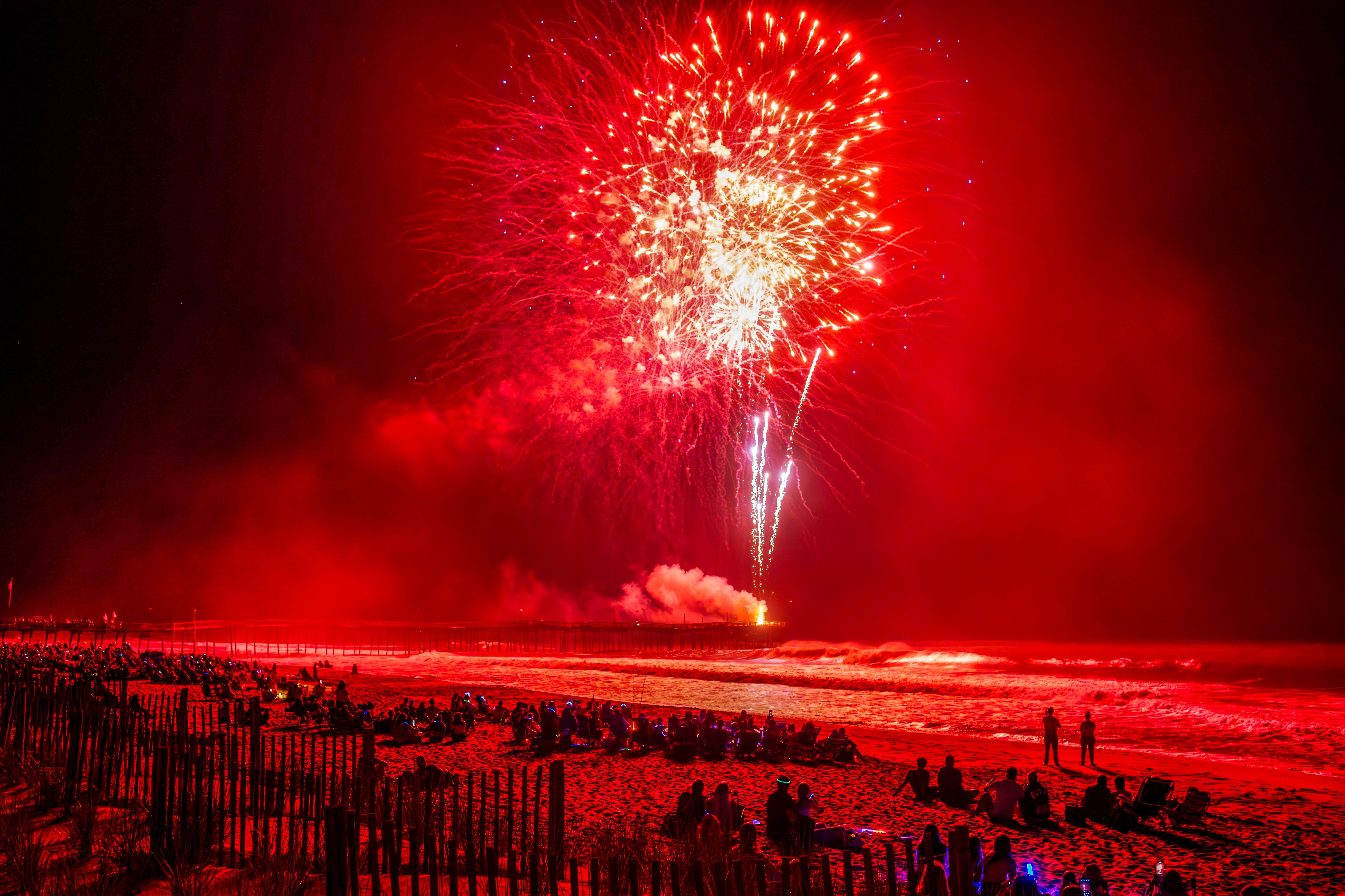 Fireworks at the Outer Banks, NC, on the 4th of July