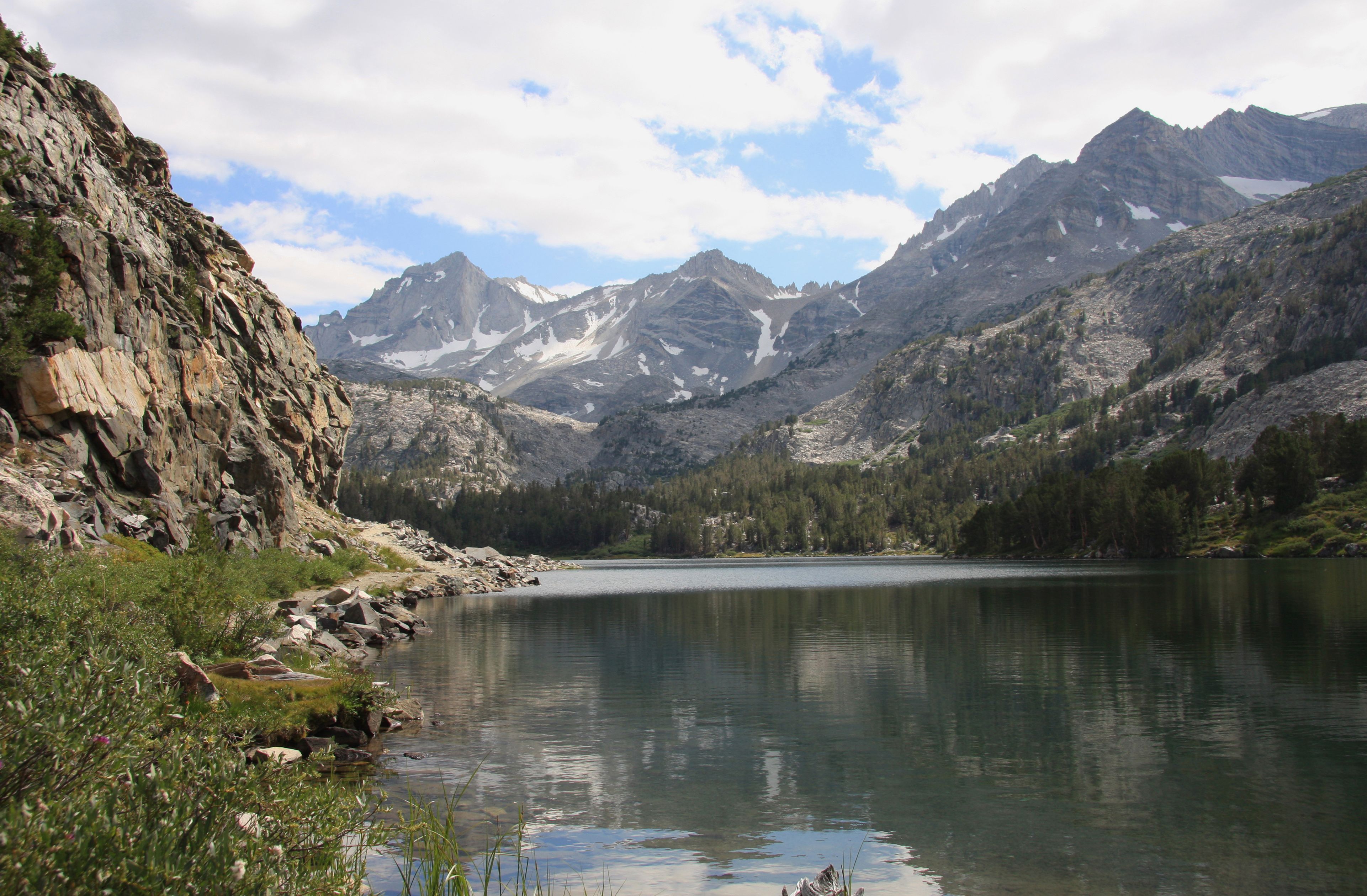 Long Lake in Little Lakes Valley, John Muir Wilderness, part of Sierra National Forest