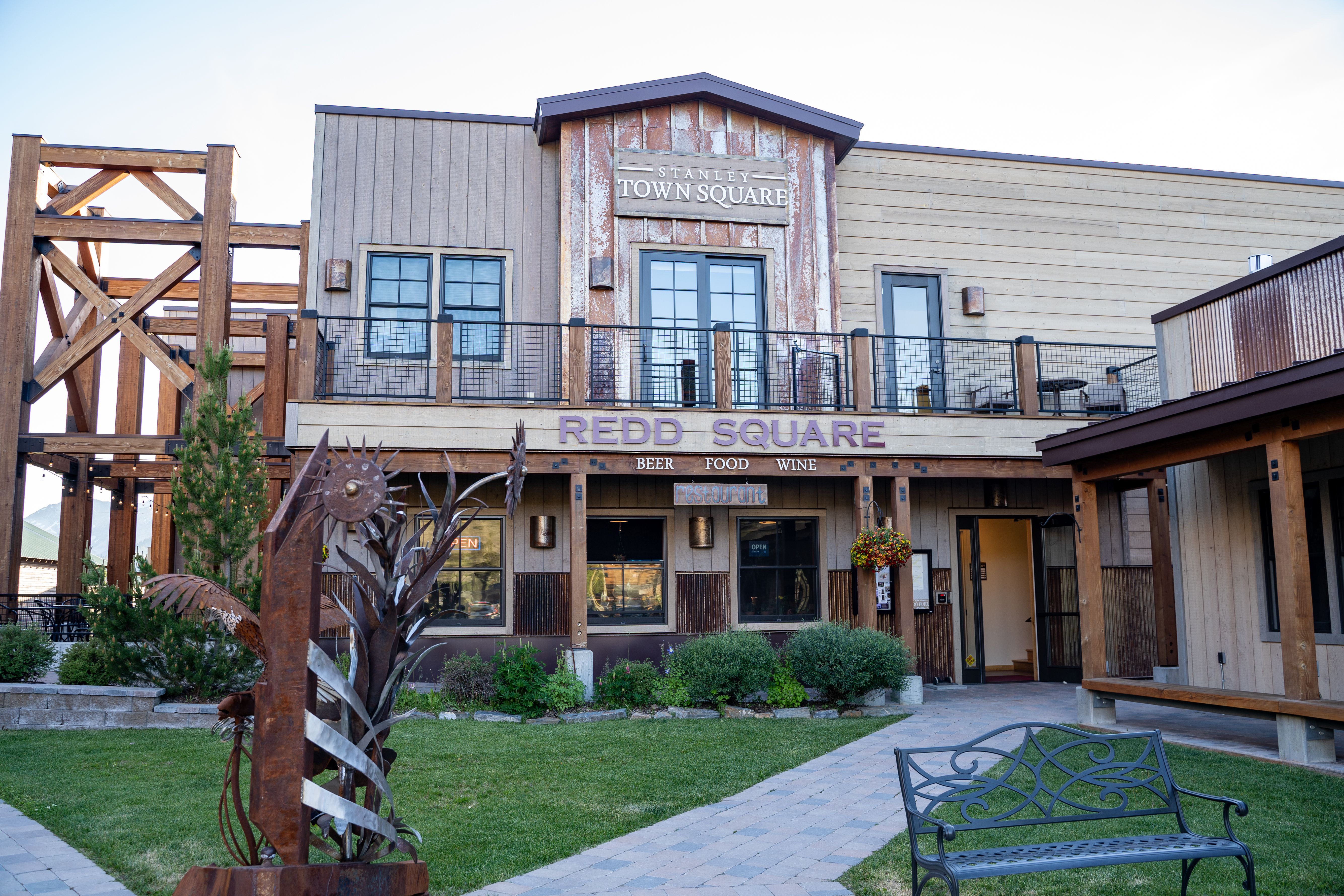 xterior of the Stanley Town Square, Stanley, Idaho, USA