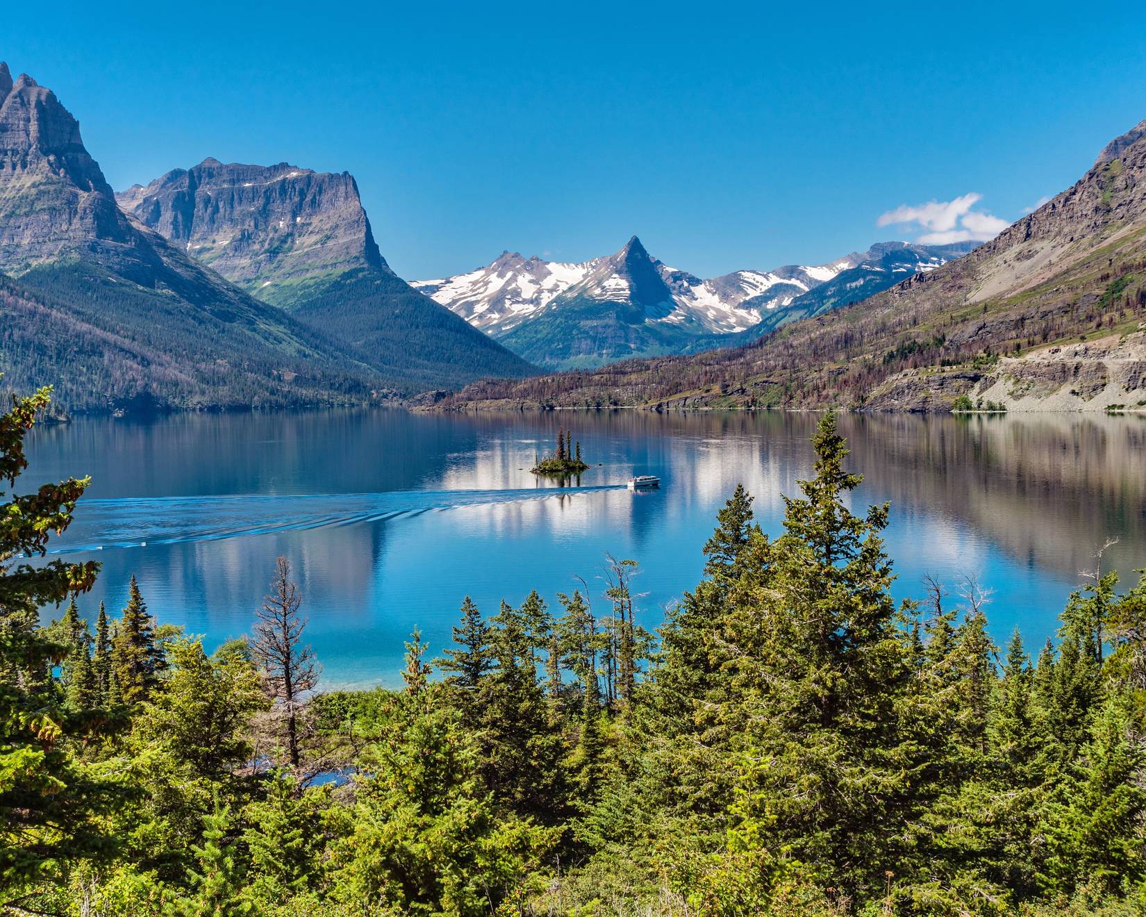 WIld Goose Island in St. Mary Lake, Glacier National Park, Montana