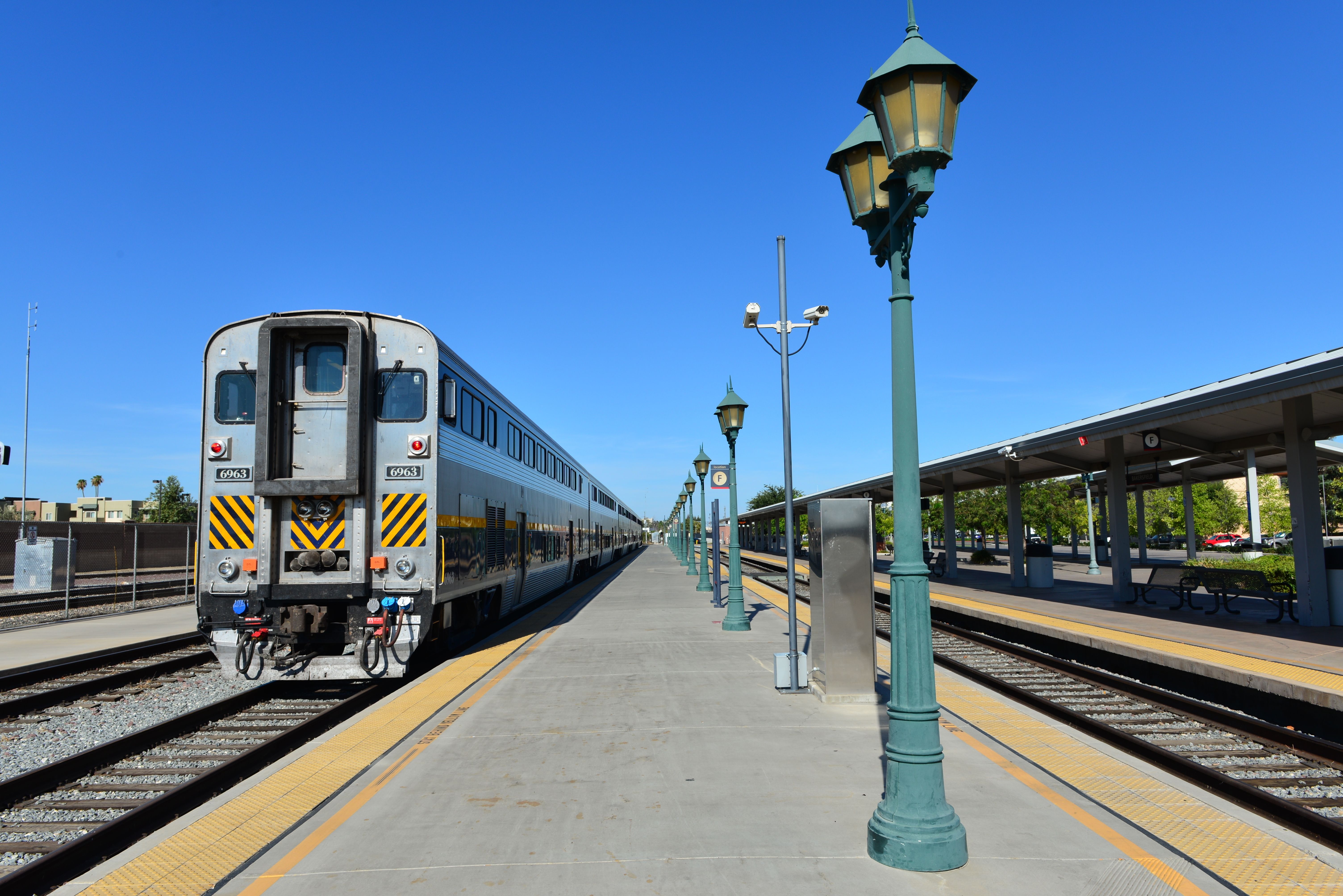 Amtrak San Joaquins Train in Bakersfield, California